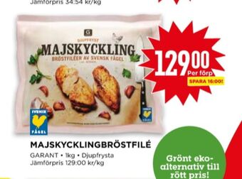 Willys Garant kycklingbröstfilé erbjuda
