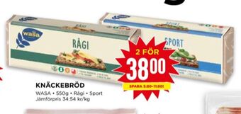 Willys Rågi knäckebröd erbjuda