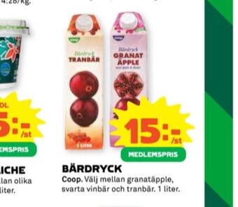 Stora Coop Coop fruktdryck erbjuda