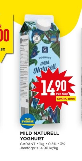 Willys Hemma Garant yoghurt erbjuda