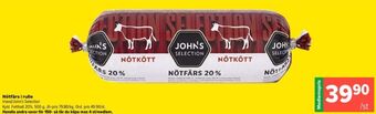 Johns selection nötfärs