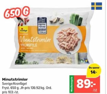 Coop Extra Kronfågel kycklingfilé erbjuda