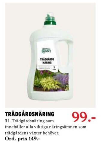 Blomsterlandet Blomsterlandet växtnäring erbjuda