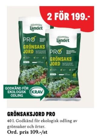 Blomsterlandet Blomsterlandet plantjord erbjuda