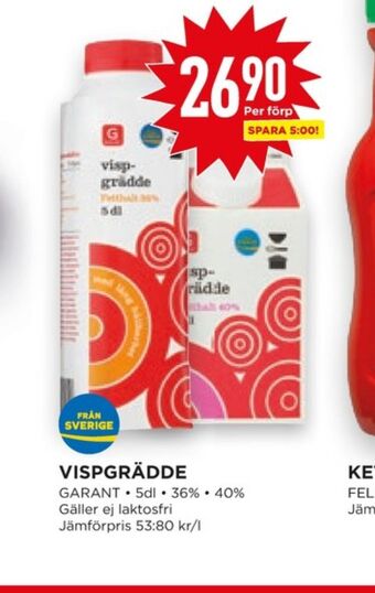 Willys Hemma Garant vispgrädde erbjuda