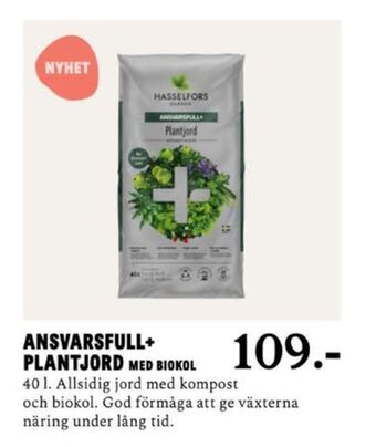 Blomsterlandet Ansvarsfull plus plantjord erbjuda
