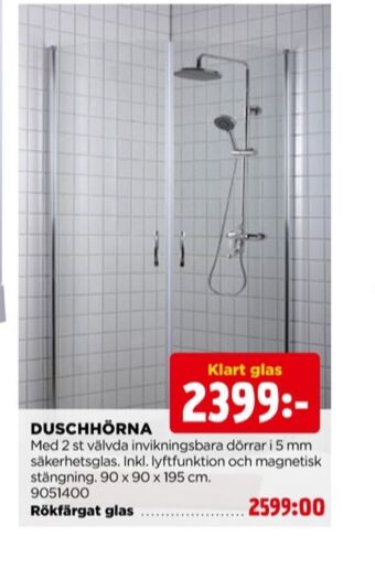 Jem&Fix Träfix duschkabin erbjuda