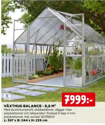 Jem&Fix Canopia växthus erbjuda
