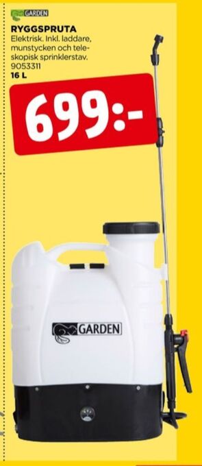 Jem&Fix Garden tryckspruta erbjuda