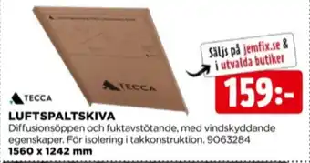 Tecca luftspaltskiva