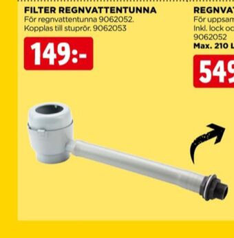 Jem&Fix Hozelock filter regnvattentunna erbjuda