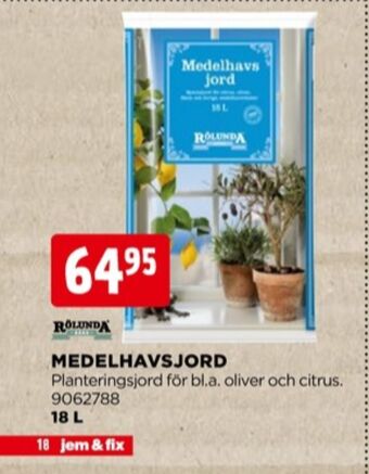 Jem&Fix Rölunda blomjord erbjuda