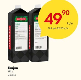 Snabbgross Timjan 185 g. Gastrino erbjuda