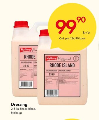 Snabbgross Dressing 2,5 kg. Rhode Island. Rydbergs erbjuda