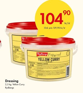 Snabbgross Dressing 2,5 kg. Yellow Curry. Rydbergs erbjuda