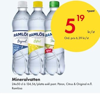 Snabbgross Mineralvatten Ramlösa erbjuda