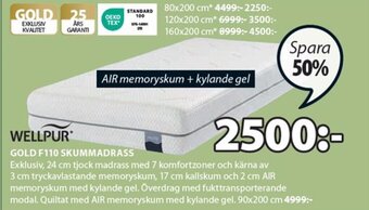 JYSK GOLD F110 SKUMMADRASS erbjuda