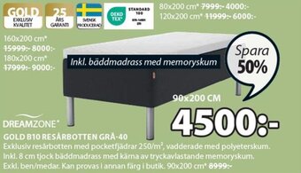 JYSK GOLD B10 RESÅRBOTTEN GRÅ-40 erbjuda