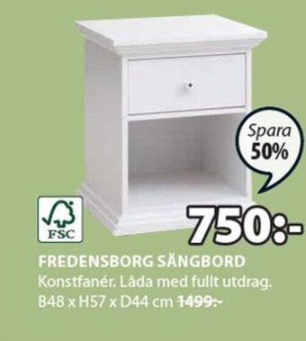 JYSK FREDENSBORG SÅNGBORD erbjuda