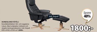 JYSK HUNDSLUND FÅTÖLJ erbjuda