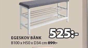 JYSK EGESKOV BÄNK erbjuda