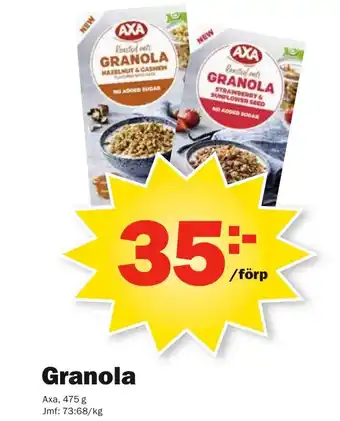 Pekås Axa Granola 475g erbjuda