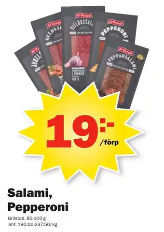 Grilstad Salami, Pepperoni 80-100g