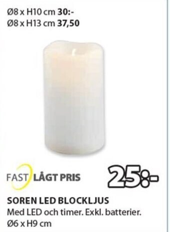JYSK SOREN LED BLOCKLJUS erbjuda