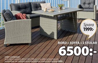 JYSK VISBY LOUNGESET erbjuda