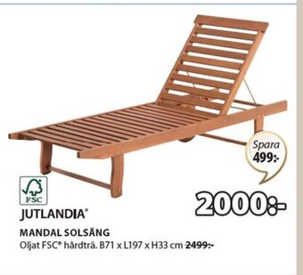 JYSK MANDAL SOLSÅNG erbjuda