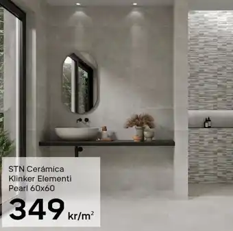 Byggmax STN Cerámica Klinker Elementi Pearl 60x60 erbjuda