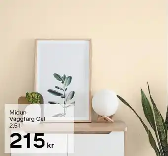 Byggmax Midun Väggfärg Gul 2,51 erbjuda