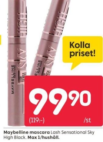 Rusta Maybelline mascara erbjuda