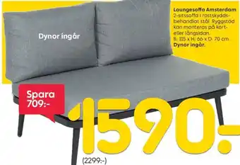 Rusta Loungesoffa Amsterdam erbjuda