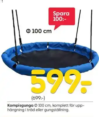 Rusta Kompisgunga Ⓒ 100 cm, erbjuda