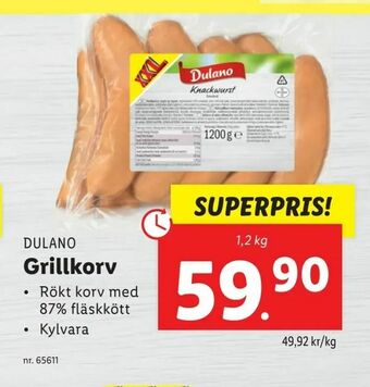Lidl Grillkorv erbjuda