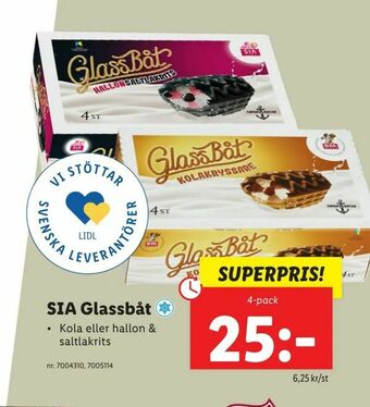 Lidl SIA Glassbåt erbjuda