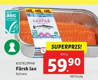 Lidl Färsk lax erbjuda