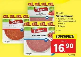 Lidl Skivad korv erbjuda