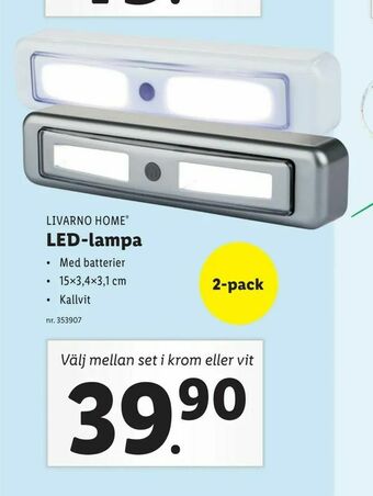 Lidl LED-lampa erbjuda