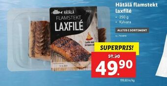 Lidl Hätälä flamstekt laxfilé erbjuda