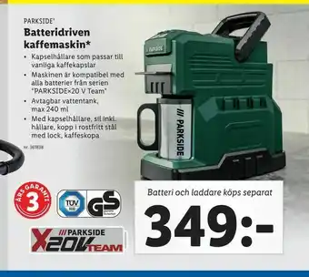 Lidl Batteridriven kaffemaskin erbjuda