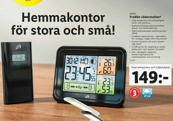 Lidl Trådlös väderstation erbjuda