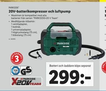20V-batterikompressor och luftpump