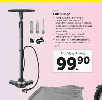 Lidl Luftpump erbjuda