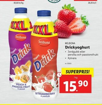 Lidl Drickyoghurt erbjuda