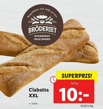 Lidl Ciabatta XXL erbjuda