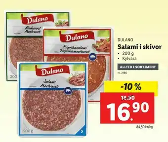 Lidl Salami i skivor erbjuda