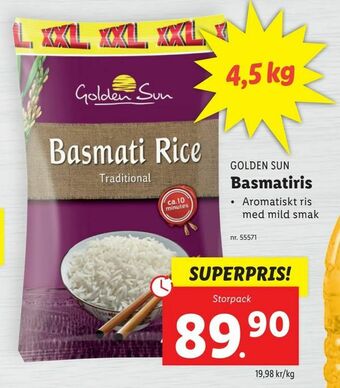 Lidl Basmatiris erbjuda