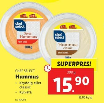 Lidl Hummus erbjuda